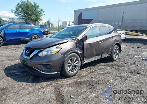 2017 Nissan Murano Sl из США, поврежденный, VIN 5N1AZ2MH9HN120380